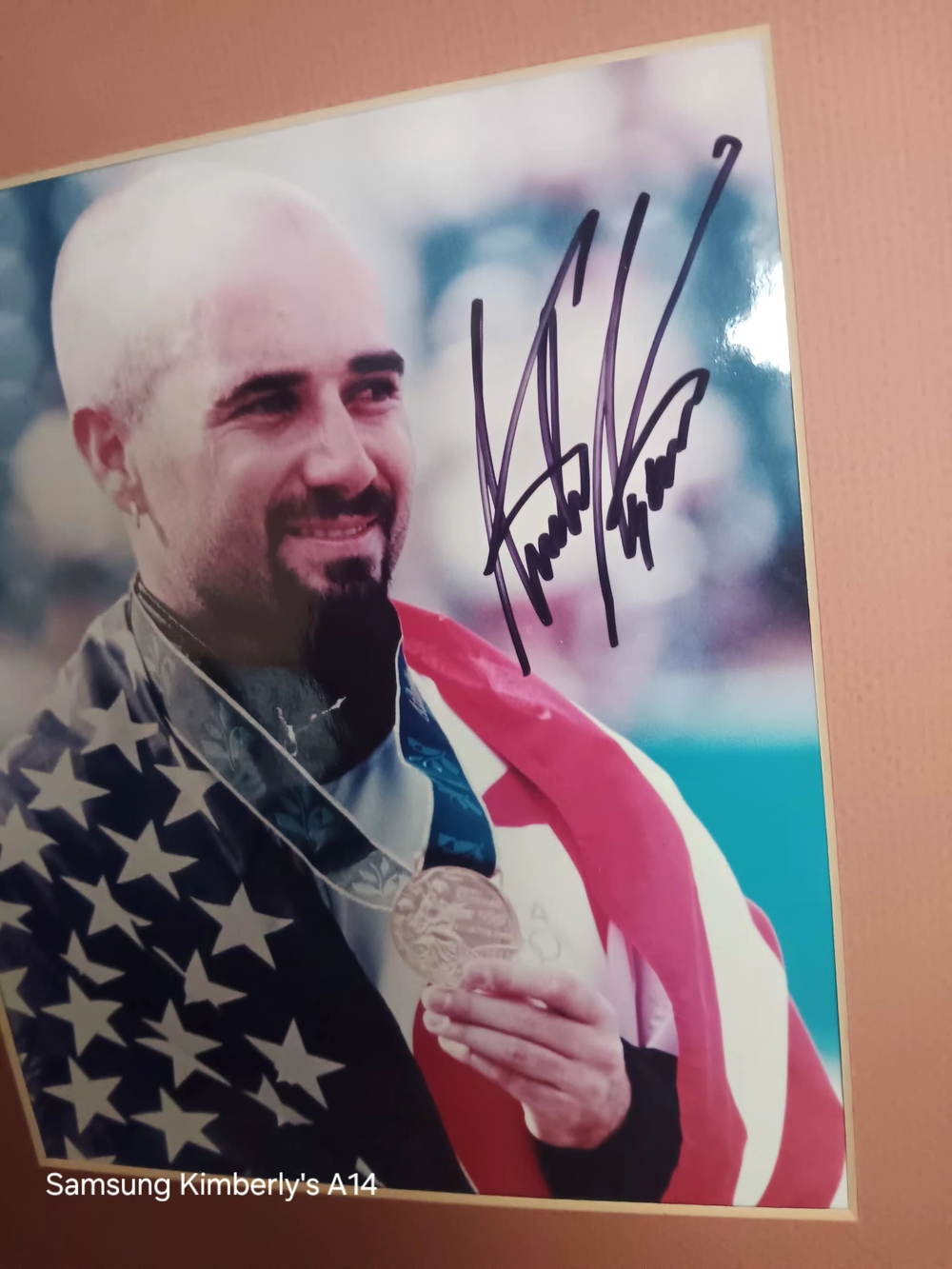Signed Sports Photo Wall Art - Red, White & Blue